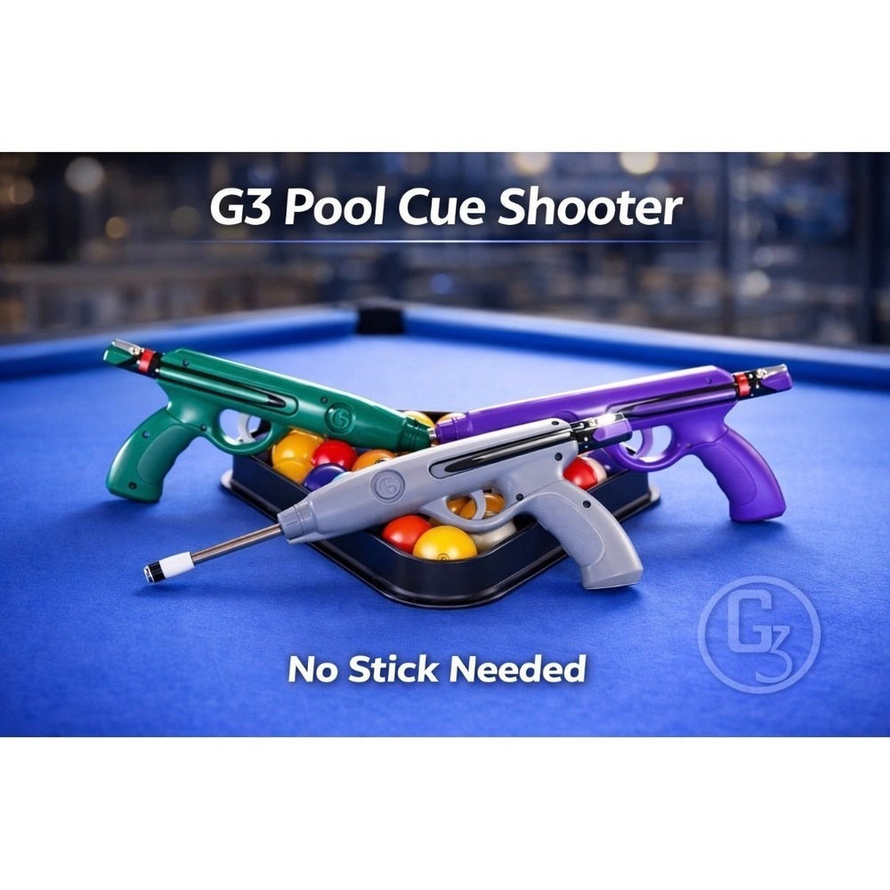 G3 Cue Gun Set of 2 Gunmetal Gray & Royal Purple Pool Cue Shooter Billiards